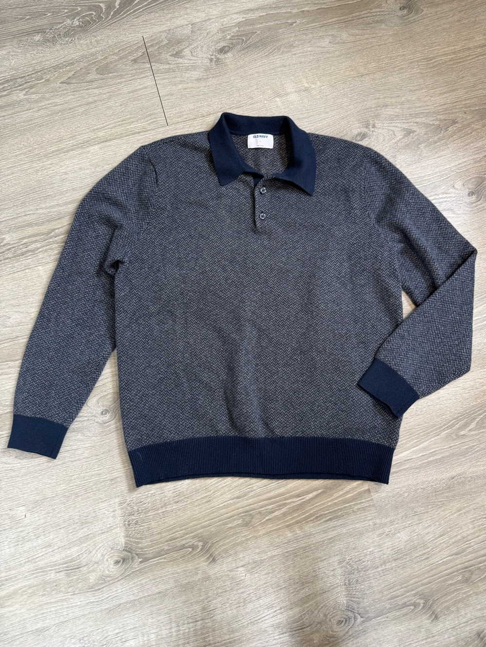 Old Navy Polo Sweater - work preppy old money business casual